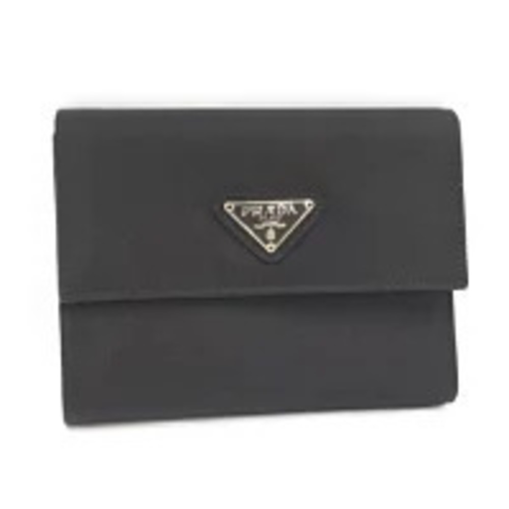 Prada Tri fold Wallet Black